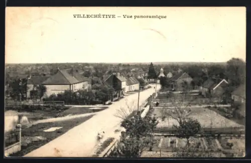 AK Villechétive, Vue panoramique
