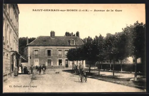 AK Saint-Germain-sur-Morin /S.-et-M., Avenue de la Gare