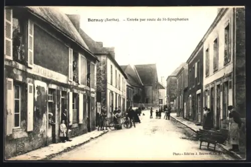 AK Bernay /Sarthe, Entrée par route de St-Symphorien