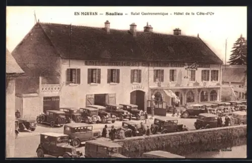 AK Saulieu, Relais Gastronomique, Hôtel de la Côte-d`Or avec voitures anciennes