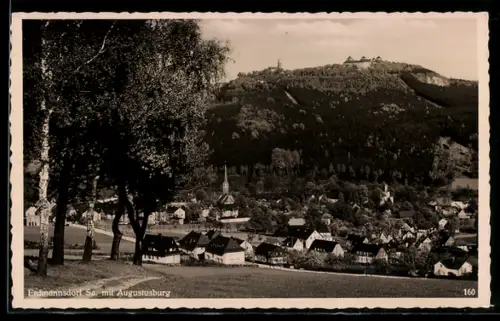 AK Erdmannsdorf /Sa., Augustusburg, Ortsansicht