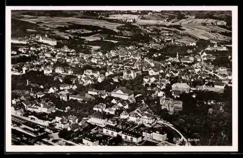 AK Bühl /Baden, Luftaufnahme der Stadt