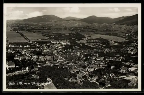 AK Bühl i. B., Ansicht vom Flugzeug aus