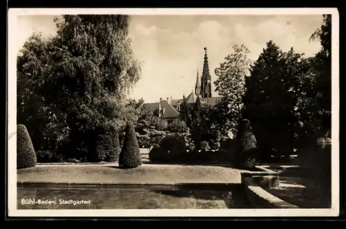 AK Bühl /Baden, Stadtgarten