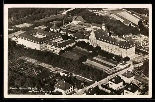 AK Bühl i. B., Kloster Maria-Hilf, Luftaufnahme