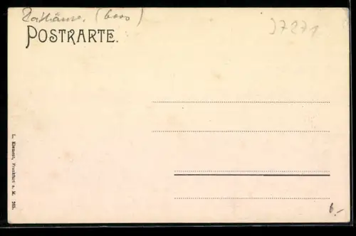 Lithographie Alt-Frankfurt, Das Rathaus