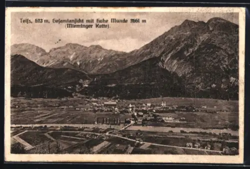 AK Telfs, Gesamtansicht mit hohe Munde