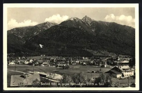 AK Seefeld /Tirol, Gesamtansicht gegen Reitherspitze