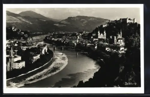 AK Salzburg, Stadtansicht von Mülln