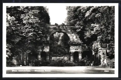 AK Wien, Schönbrunn, Römische Ruine