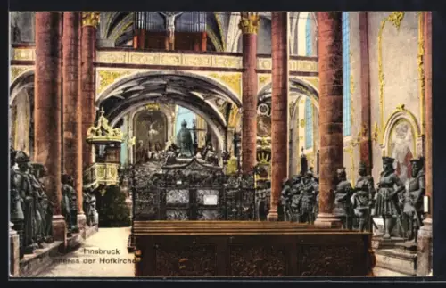 AK Innsbruck, Inneres der Hofkirche