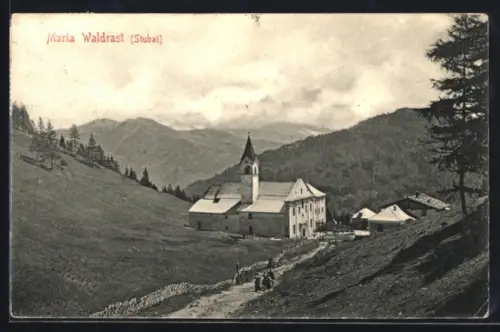 AK Maria Waldrast im Stubai, Blick auf die Kirche