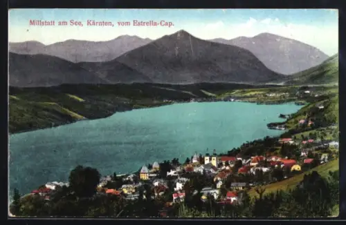 AK Millstatt am See, Ortsansicht vom Estrella-Cap