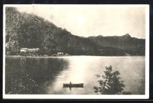 AK Annenheim am Ossiacher-See, Panorama mit Mangart