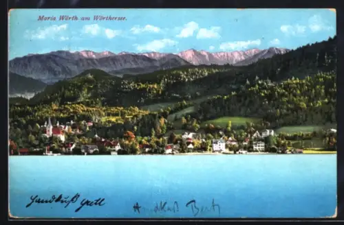 AK Maria Wörth am Wörthersee, Teilansicht
