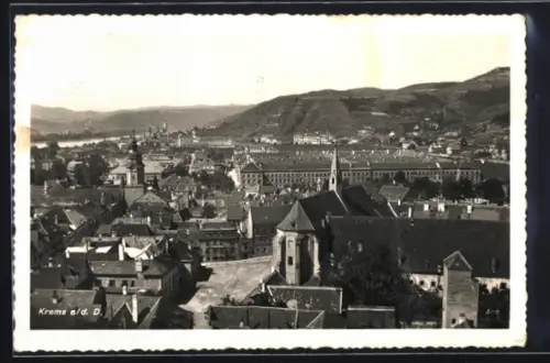 AK Krems a. d. D., Teilansicht mit Kirche