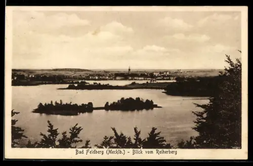 AK Bad Feldberg /Mecklb., Blick vom Reiherberg