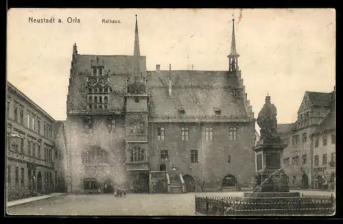 AK Neustadt a. Orla, Rathaus