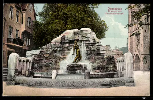 AK Osnabrück, Brunnen am Herrenteichswall