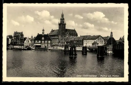 AK Leer /Ostfriesland, Partie am Hafen