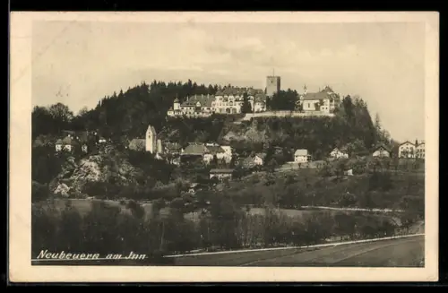 AK Neubeuern am Inn, Schloss, Kirche und Ortsansicht