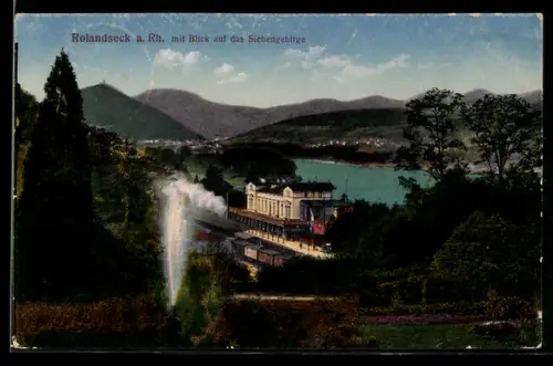 AK Rolandseck a. Rh., Blick auf das Siebengebirge