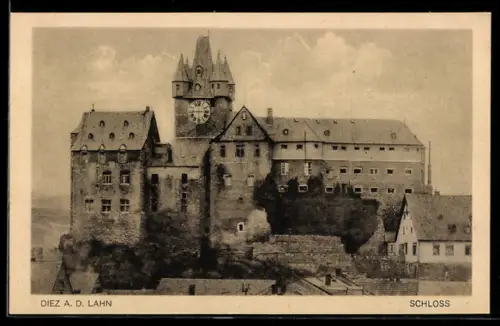 AK Diez a. d. Lahn, Ansicht vom Schloss