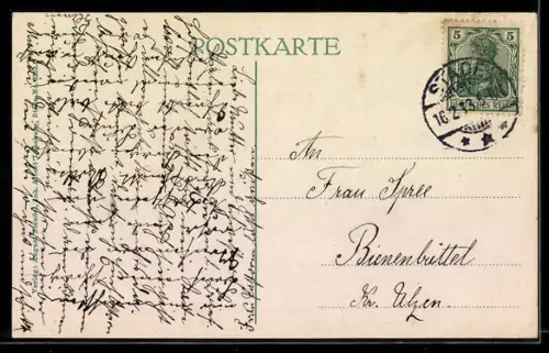 AK Stade, Panorama mit Kirche