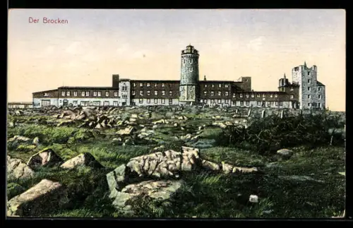 AK Brocken, Brockenhotel und Aussichtsturm