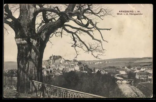 AK Arnsberg i. W., Blick von der Königseiche
