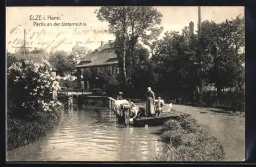 AK Elze i. Hann., Partie an der Untermühle