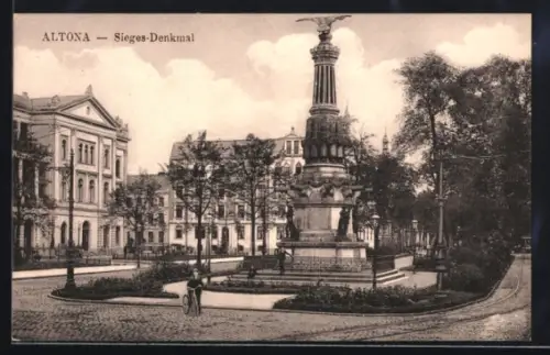 AK Hamburg-Altona, Sieges-Denkmal