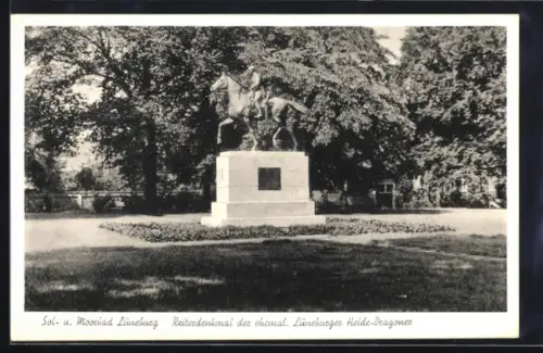 AK Lüneburg, Reiterdenkmal der ehem. Lüneburger Heide-Dragoner