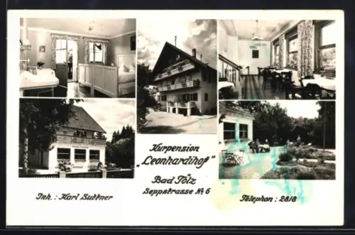 AK Bad Tölz, Kurpension Leonhardihof, Inh. Karl Suttner, Seppstrasse 6