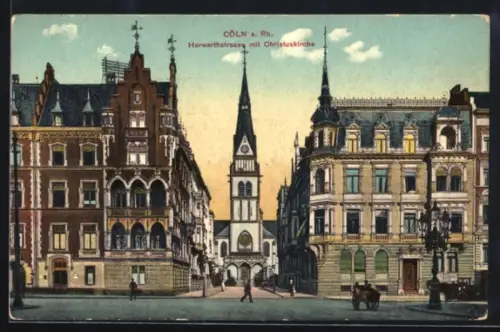AK Köln-Neustadt, Herwarthstrasse, Christuskirche