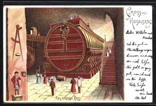 Lithographie Heidelberg, Das grosse Fass