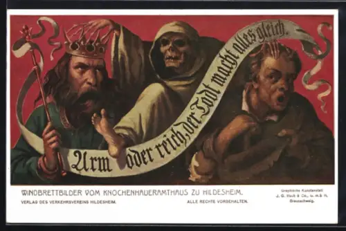 AK Hildesheim, Windbrettbilder vom Knochenhaueramtshaus