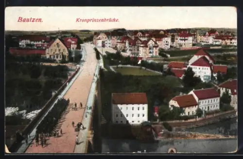 AK Bautzen, Kronprinzenbrücke