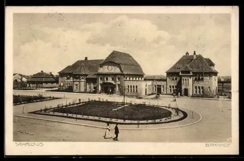 AK Saarlouis, Ansicht vom Bahnhof