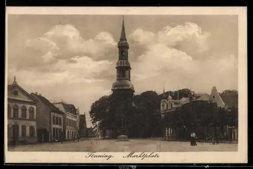 AK Tönning, Blick auf den Marktplatz