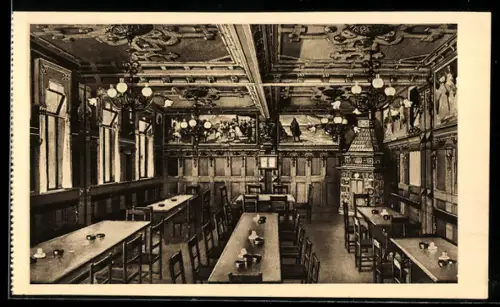 AK Leipzig, Restaurant Thüringer Hof, Richard Wagner-Saal