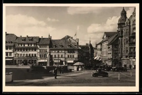 AK Eisenach, Markt und Blick in die Georgenstrasse