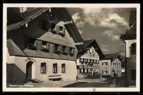 AK Nesselwang, Partie am Rathaus