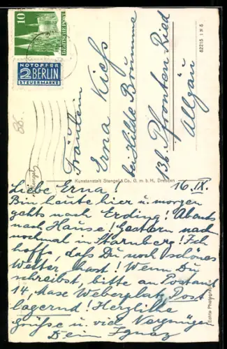 AK Augsburg, Rathaus und Perlach