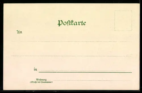 Lithographie Leipzig, Rathaus, Bismarck-Denkmal