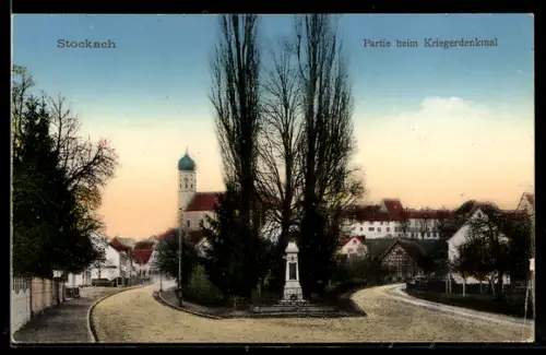 AK Stockach, Partie beim Kriegerdenkmal