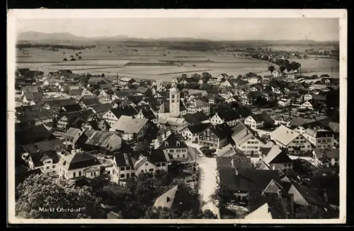 AK Markt Oberdorf, Ortsansicht mit Kirche