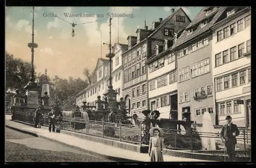 AK Gotha, Wasserkünste am Schlossberg