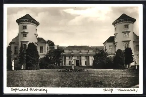 AK Rheinsberg, Wasserseite des Schlosses