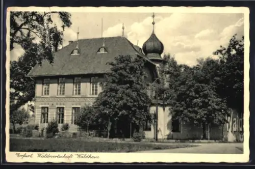 AK Erfurt, Gasthof Waldhaus, Bes. Alfred Rohr